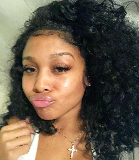 JAYDA WAYDA on Instagram: “Good night 😘�” Jayda Cheaves, Jayda Wayda, Baddie Hairstyles, Long Curly Hair, Pretty Selfies, Long Curly, Black Girls Hairstyles, Curly Hair Styles Naturally, Beauty Inspiration