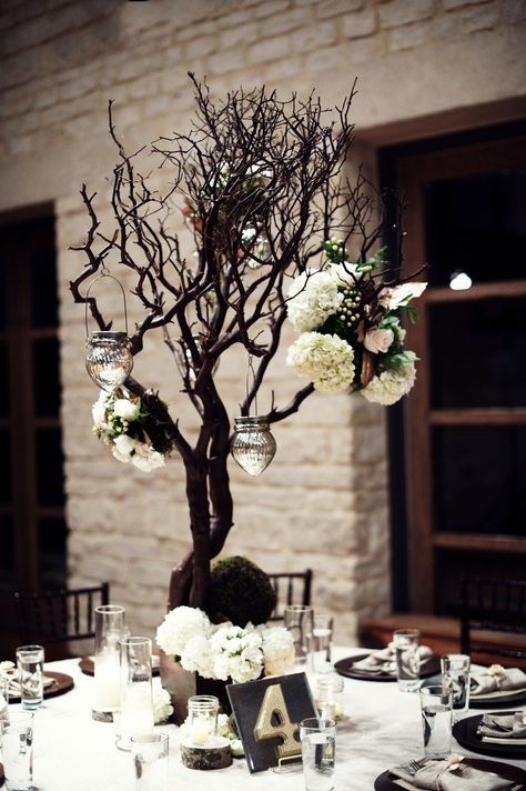 Manzanita Tree, Black And White Wedding Theme, Lady Bird Johnson Wildflower Center, Homecoming Ideas, Prom Theme, Lady Bird Johnson, Goth Wedding, Dark Wedding, Black White Wedding