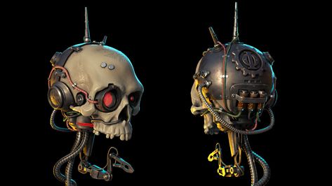 Servo Skull Art, Servo Skull, Tech Priest, Robot Skull, Adeptus Mechanicus, Imperial Knight, 40k Artwork, Dollar Store Halloween, Warhammer 40k Art