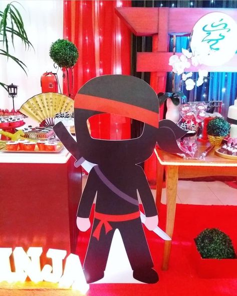 Ninja Trunk Or Treat, Ninja Kidz Party, Ninja Kidz Tv Birthday Party Ideas, Ninja Kids Birthday Party Ideas, Ninja Decorations, Ninja Party Decorations, Ninja Birthday Party Ideas, Ninja Themed Birthday Party, Ninja Birthday Party