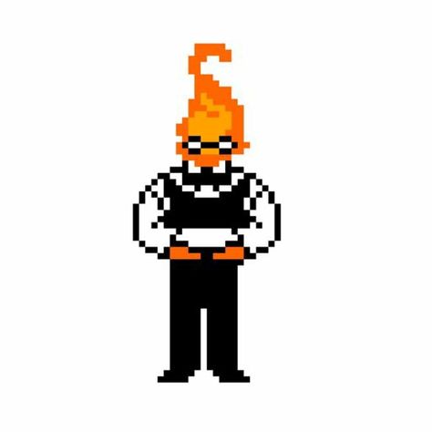 Sans Sprite, Grillby Undertale, Undertale Grillby, Undertale Pixel Art, Undertale Yellow, Cute Drawing Ideas, Cute Drawing, Pixel Art Pattern, Undertale Deltarune