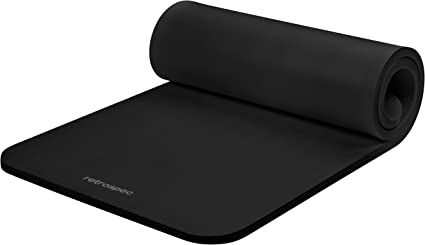 Amazon.com : Retrospec Solana Yoga Mat 1" Thick w/Nylon Strap for Men & Women - Non Slip Exercise Mat for Home Yoga, Pilates, Stretching, Floor & Fitness Workouts - Black : Sports & Outdoors Post Run Stretches, Pilates Stretching, Yoga Mats Best, Yoga Essentials, Home Yoga, Everywhere Belt Bag, Exercise Mat, Yoga Community, Mat Pilates