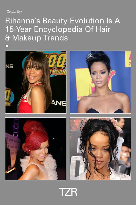 Iconic Hairstyles, Rihanna Makeup, Hairstyles And Makeup, Fiery Red Hair, Rihanna Hairstyles, Bright Red Hair, Pink Cheeks, Mtv Movie Awards, Bad Gal