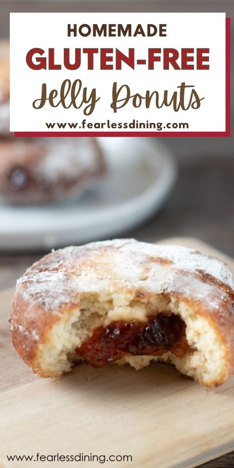 Gluten Free Donut Recipe, Gluten Free Doughnuts, Jelly Donuts, Doughnut Holes, Gluten Free Donuts, Gluten Free Sweet, Homemade Gluten Free, Gluten Free Sweets, Gluten Free Dairy Free Recipes