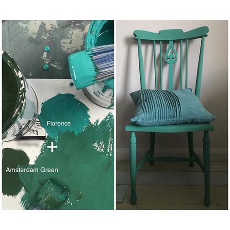 This chair has been painted with a mix of Chalk Paint® by Annie Sloan Amsterdam Green and Florence. A little more Florence on the middle splat. Annie Sloan Florence, Painting Upholstered Furniture, Amsterdam Green, Drink Cabinet, Cabinet Hack, Annie Sloan Paint Colors, British Paints, Green Painted Furniture, Chalk Paint Makeover