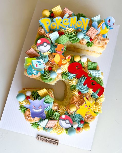 🔴Orion’s Pokémon cake ⚡️ #pokemon#pokemoncake#pokemonnumbercake#numbercake#cake#lasvegascakes#cake Pokemon Cake Decoration, Pokémon Number Cake, Pokemon Birthday Cake Easy, Pokemon Kids Party, Pokemon Dessert Ideas, Pokemon Number Cake, Easy Pokemon Cake Ideas, Pokemon 3rd Birthday Party, Pokemon 5th Birthday Party