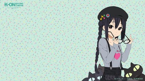 anime K-on! K on yui mugi mio azusa ritsu K On Desktop Wallpaper, Kawaii Laptop Wallpaper Anime, K On Widget, Iphone Keyboard, Azusa Nakano, Funny Banner, Cute Laptop Wallpaper, K On, Anime Gifs