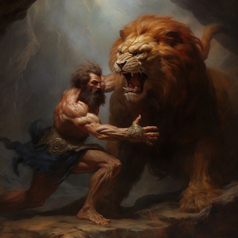 AI Art Tuesday #20 Hercules Fights the Lion . . . #etgunnarsson #rememberusbook #forgiveusbook #abandonusbook #bragipress #odemarkseries #art #artist #artwork #artistic #artistsoninstagram #artistsofinstagram #artlife #artlovers #artstagram #aiart Animal Illustration Art, Rennaissance Art, Biblical Art, Mythology Art, Greek Art, Digital Art Print, Male Art, Sacred Space, Fantasy Artwork