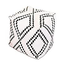 Check this out at Amazon Modern Bohemian Living Room Decor, Modern Bohemian Living Room, Minimalist Storage, Bohemian Living Room Decor, Foot Rest Ottoman, Black And White City, Sweet Jojo Designs, Square Pouf, Ottoman Cover