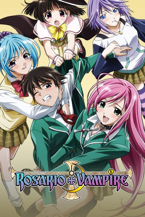 Rosario Vampire Moka, Mizore Shirayuki, Vampire Manga, Rosario Vampire Anime, Rosario Vampire, Film Anime, Vampire Girls, Anime Reviews, Anime Poster