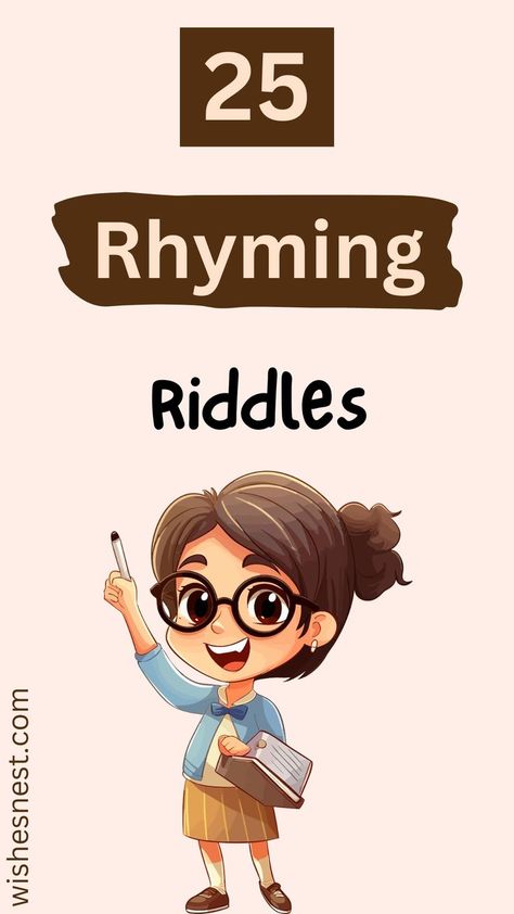 Unleash your wit with our collection of 25 Rhyming Riddles! 🎭 Perfect for family fun or a challenging game night, these clever puzzles are designed to test your reasoning and rhyme skills. Explore our blog for tips on solving riddles and more interactive content. Ready to become a riddle master? Visit us now! Rhyming Riddles, Riddles To Solve, Best Riddle, Challenging Games, Creative Challenge, Language Skills, Brain Teasers, Game Night, Your Brain