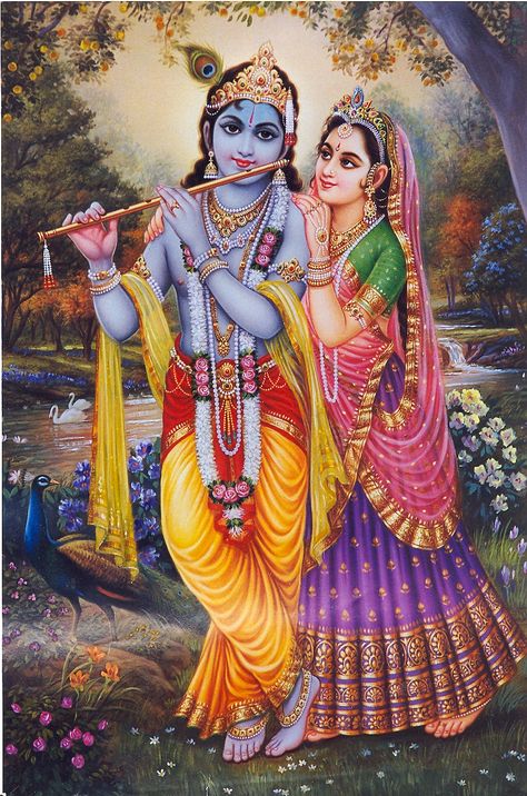 A lovely view of Sri Sri Radha and Krishna standing together Rajasthani Painting, Lord Krishna Hd Wallpaper, Radha Krishna Wallpaper, Krishna Radha Painting, Radha Krishna Images, Radha Krishna Pictures, Radha Krishna Love, Krishna Radha, Radha Krishna Art