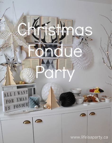 Oil Fondue Ideas, Fondue Party Ideas, Christmas Fondue, Caramel Fondue, Fondue Dinner Party, Oil Fondue, Fondue Ideas, Roasted Mini Potatoes, Fondue Chocolate