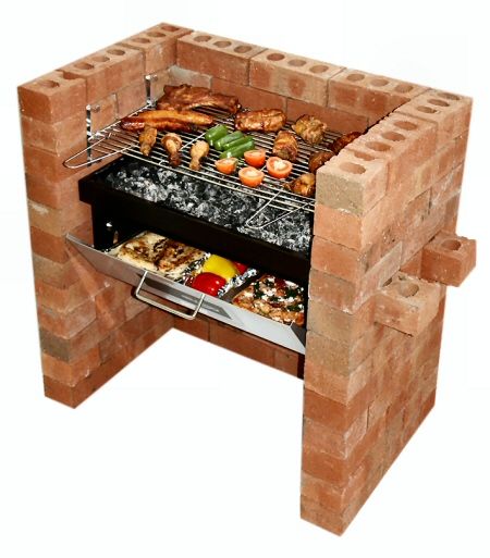 OUTDOOR BBQ GRILL Brick Grill, Brick Bbq, Decoration Beton, Outdoor Bbq Grill, Future Garden, Outdoor Oven, Outdoor Grills, Charcoal Bbq, Bbq Pit