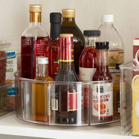 Pantry Organizers, Pantry Shelving, Lazy Susans, Glass Milk Bottles, Spice Storage, Diy Kitchen Storage, The Container Store, Kitchen Cabinet Organization, Pantry Storage