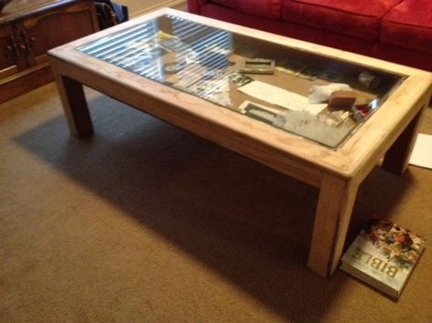 How to build a glass top shadow box coffee table Shadow Box Table, Window Coffee Table, Shadow Box Coffee Table, Box Coffee Table, Glass Shadow Box, Coffee Table Plans, Diy Shadow Box, Display Coffee Table, Glass Top Coffee Table