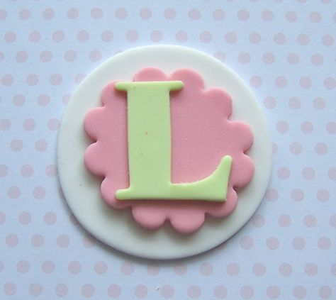 Fondant Cupcake Topper Edible Monogram Letters by thesweetshop911 Monogram Cupcakes, Novelty Cupcakes, Marzipan Candy, Cake Decorating For Kids, Fondant Letters, Fondant Cupcake Topper, Cupcake Decor, Kid Cupcakes, Fondant Cupcake Toppers