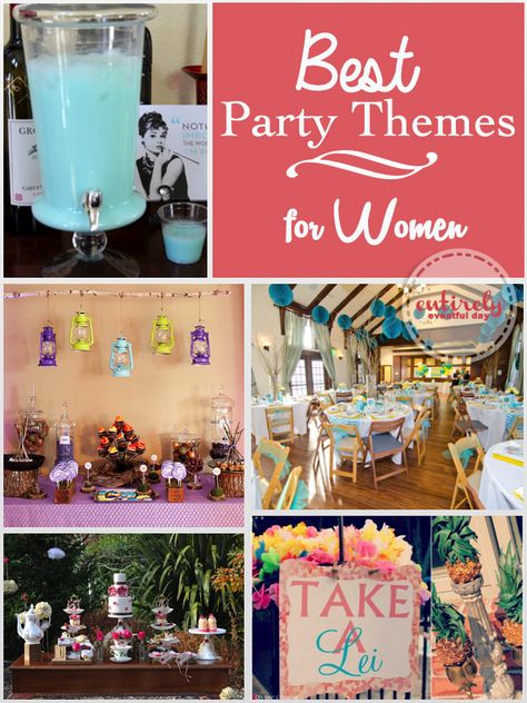 Lots of fabulous party ideas for women!  I love them all: Stepford Wives, Vintage Luau, Glamping and more. entirelyeventfulday.com Party Themes For Women, Vintage Luau, Party Ideas For Women, Stepford Wives, Adult Party Themes, Fun Party Themes, Best Party, Adult Birthday Party, Party Entertainment