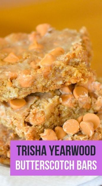 Tastemade Dessert, Butterscotch Peanut Butter, Butterscotch Recipes, Butterscotch Bars, Bars Dessert, Peanut Butter Bars Recipe, Diy Dessert, Trisha Yearwood, Dessert Bar Recipe