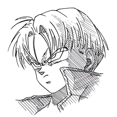 #MiraiTrunks #Trunks #Fanart Future Trunks Drawing, Trunks Dbz Drawing, Future Trunks Tattoo, Trunks Tattoo Ideas, Future Trunks Manga, Trunks Sketch, Trunks Drawing, Trunks Tattoo, Trunks Fanart