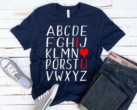 ABCD Unisex T-shirt - teacher shirt - English teacher - teacher love shirt - teacher gift ideas - fu Funny Teacher Shirts, Education Shirts, Preschool Shirts, Teacher Gift Ideas, Teacher Wardrobe, School Spirit Shirts, Teaching Outfits, Teaching Shirts, Spirit Shirts