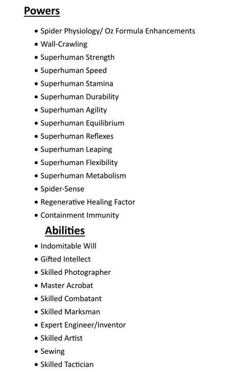 Super Human Abilities, Supernatural Abilities List, Underrated Super Powers, List Of Superpowers And Abilities, Different Powers For Characters, Super Hero Powers Ideas, Power Ideas For Characters, Powers To Give Your Characters, Superpowers Ideas List Of