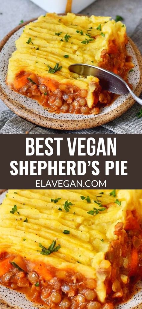 Lentil Shepards Pie, Shepards Pie Recipe, Vegan Shepherds Pie, Cottage Pie Recipe, Vegan Mashed Potatoes, Shepards Pie, Shepherds Pie Recipe, Vegan Pie, Cottage Pie