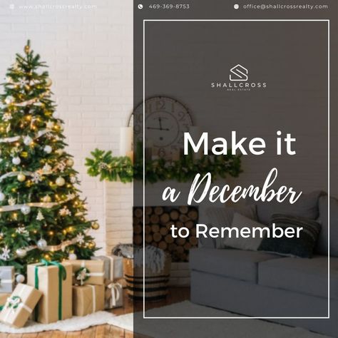 December 1st Real Estate, Hello December Real Estate, December Real Estate Marketing, Real Estate December, A December To Remember, December To Remember, Real Estate Slogans, Real Estate Landing Pages, Christmas Marketing