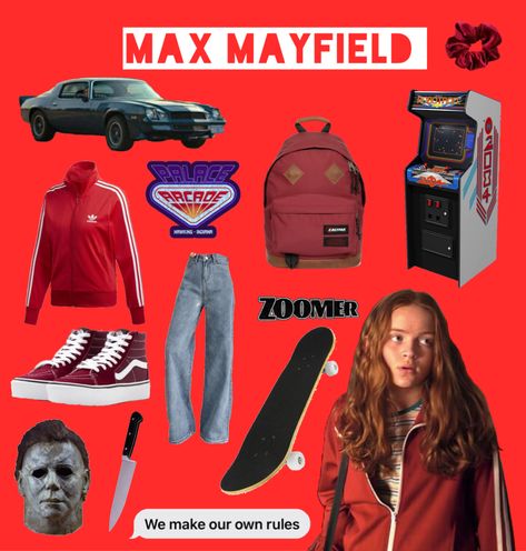 Stranger Things Aesthetic Outfit, Max Stranger Things Outfit, Max Mayfield Outfit, Stranger Things Costume Ideas, Mad Max Costume, Stranger Things Halloween Costume, Stranger Things Outfit, Stranger Things Costume, Stranger Things Halloween