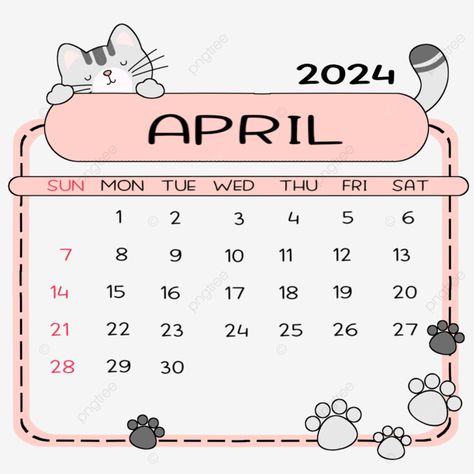 april 2024 calendar sleeping cat 2024 monthly calendar april calendar png April 2024 Calendar, Bunny Calendar 2023, Cute March Calendar 2024, 2024 April Calendar, Cute April Calendar 2024, Calendar Clipart, Cute Cat Calendar 2023, Calendar Png, Cute Calendar