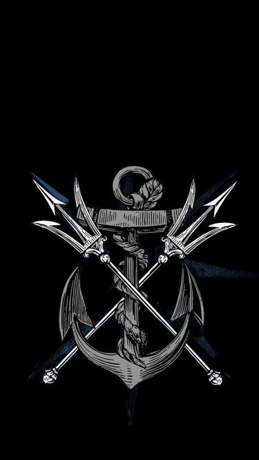 Shellback Tattoo, Anchor Logo Design, Nautical Compass Tattoo, Anchor Drawings, Anchor Wallpaper, Trident Tattoo, Compass Art, Gorilla Tattoo, Anchor Tattoo Design