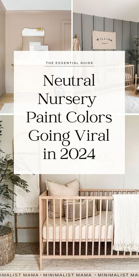 Searching for neutral nursery ideas and nursery room inspo and stuck trying to find the right nursery paint colors? We've asked the mommies behind the internet's most viral nursery designs - and here they are! See each color in a real baby nursery - whether you're planning a baby boy nursery or baby girl nursery, this is the nursery room inspiration you've been looking for! (Plus lots of cute nursery decor ideas)