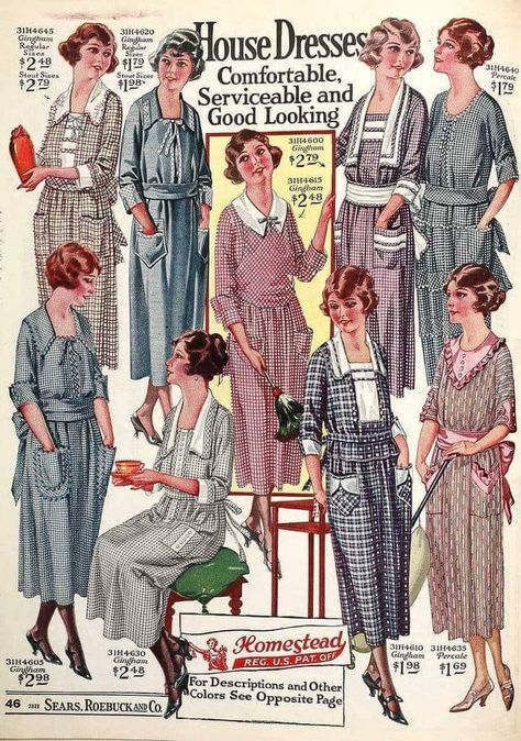 1923 Fashion, 1918 Fashion, 1920 Style, Flapper Fashion, Radium Girls, Sears Catalog, 1910s Fashion, 1920 Fashion, Dress History