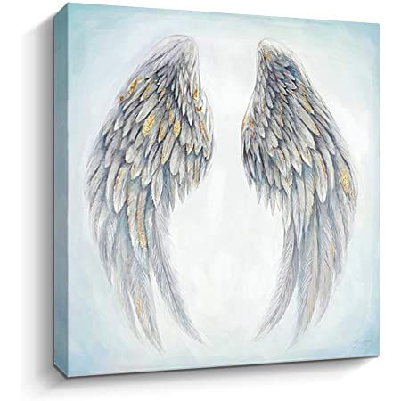 Art With Gold Foil, Angel Wings Painting, Art With Gold, Angel Wings Wall Art, Angel Wings Wall Decor, Angel Wings Art, Angel Wings Wall, Butterfly Art Painting, Angel Artwork