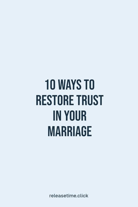 Rebuilding trust in your marriage isn’t for the faint of heart, but it's totally possible! Whether your relationship has hit a rough patch or trust has been tested, these 10 effective ways can help mend the bond. From open communication to consistent actions, learn how to create a trusting environment and strengthen your connection again. Don’t let past mistakes define your love—discover how to nurture your marriage back to health and rediscover that trusting spark! Broken Trust In Marriage, Broken Trust, Rebuilding Trust, Improve Communication Skills, Mutual Respect, Healthy Marriage, Trust Issues, Meaningful Conversations, You Promised