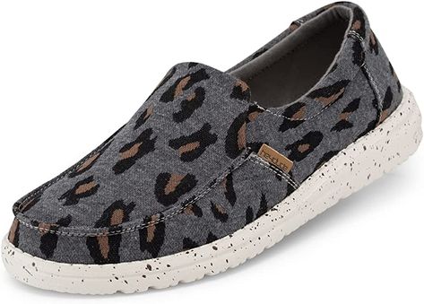 Hey Dude Women's Misty Multiple Colors & Sizes Black Hey Dudes, Cute Hey Dudes, Womens Loafers, Loafers Women, Popular Boots, Hey Dudes, Leopard Shoes, Size 10 Women, Hey Dude