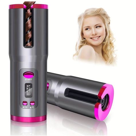 Temu | Shop for Electronic, Women's Clothing，Men's Clothing, Fashion... Cordless Hair Curler, Travel Curling Iron, Automatic Curling Iron, Automatic Hair Curler, Wand Hairstyles, Best Curlers, Curling Hair With Wand, Styling Iron, Hair Iron