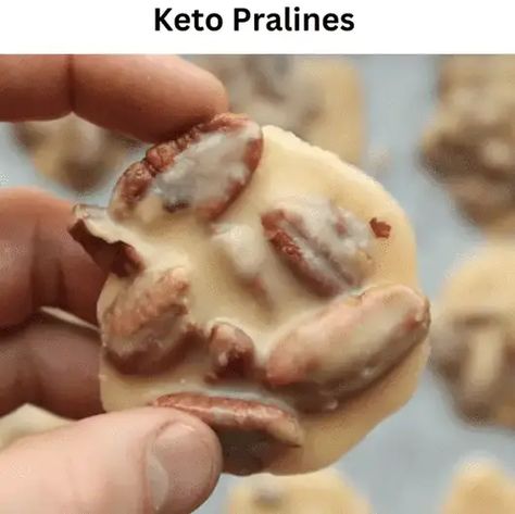 Keto Pralines - EASY KETO RECIPES Keto Pralines, Praline Recipe, Low Carb Candy, Pecan Praline, Keto Candy, Easy Keto Recipes, Low Carb Treats, Pecan Pralines, Low Carb Sweets