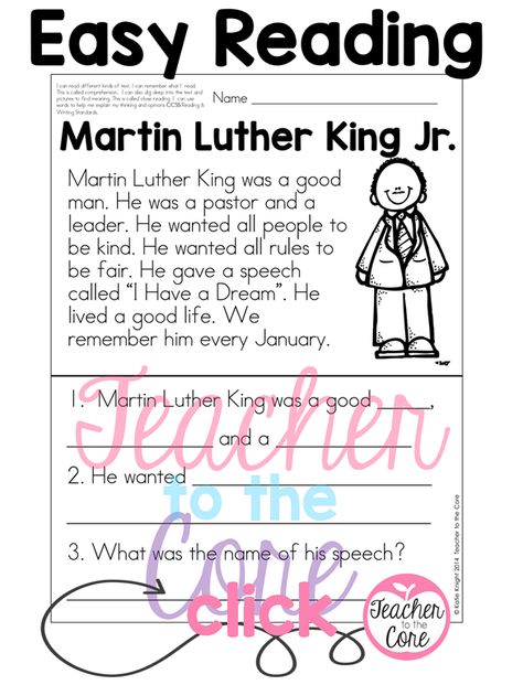 Martin King Jr, Mlk Lesson Plans, Martin Luther King Worksheets, Martin Luther King Jr Crafts, Martin Luther King Activities, Mlk Activities, English Comprehension, Freebies Ideas, Martin Luther King Jr Activities