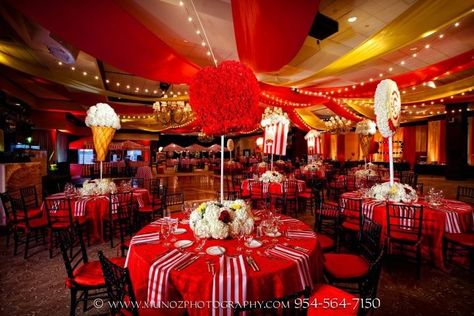 Carnival Theme Bat Mitzvah Event Decor Party Perfect Boca Raton, FL 1(561)994-8833 Circus Wedding Theme, Vintage Circus Theme, Dance Floor Rental, Circus Vintage, Vintage Circus Party, Circus Wedding, Prom Themes, Wedding Rental, Roosevelt Hotel