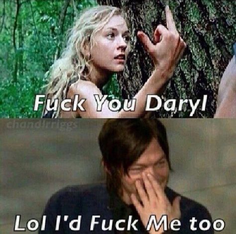 Daryl Dixon funny memes Daryl Dixon Memes, Walking Dead Jokes, Daryl Dixon Funny, Walking Dead Meme, Funny Memes For Him, Twd Funny, Twd Memes, Memes For Him, Walking Dead Funny