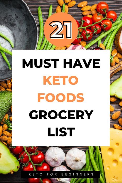 Keto Shopping List, Keto Diet List, Keto Grocery List, Breakfast Low Carb, Keto Diet Breakfast, Diet Breakfast Recipes, Ketogenic Diet Meal Plan, Keto Food List, Keto Foods