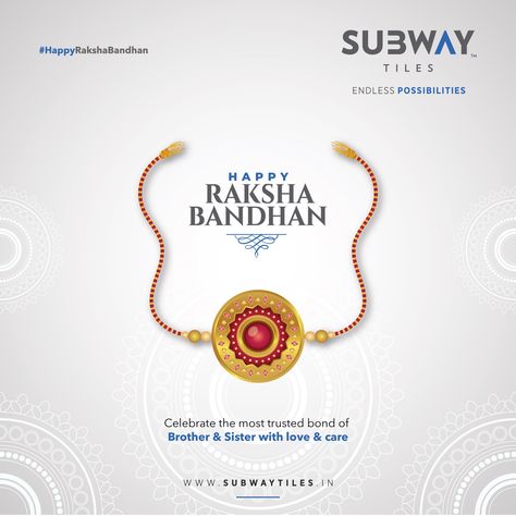 Celebrate the most trusted bond of Brother & Sister with love & Care. Happy Raksha Bandhan #rakshabandhan #rakhi #rakhigifts #SubwayTiles #endlesspossibility #DigitalWallTiles #WallTiles #Ceramics Happy Raksha Bandhan, Happy Rakshabandhan, Raksha Bandhan, Brother Sister, Baby Photoshoot, With Love, Graphic Design, Festival, Ceramics