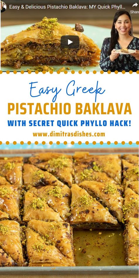 How To Make Baklava Recipes, The Best Christmas Baklava, Baklava Easy Recipe, Quick Baklava Recipe, Easy Baclavale Recipes, Kardea Brown Bundt Pan Baklava, Baklava With Pistachios, Nutella Baklava Recipe, Rolled Baklava Recipe