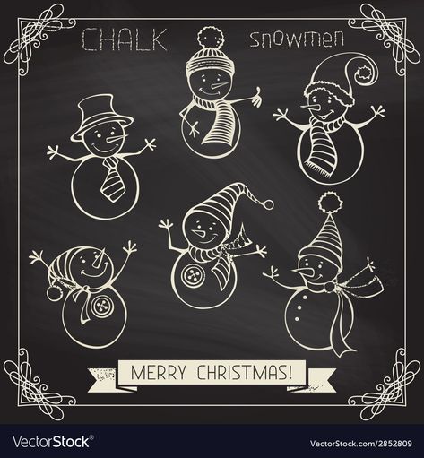 Winter Chalkboard Ideas, Christmas Chalk, Painted Window Art, Chalkboard Doodles, Winter Art Lesson, Christmas Window Painting, Blackboard Art, Window Drawing, Chalkboard Drawings