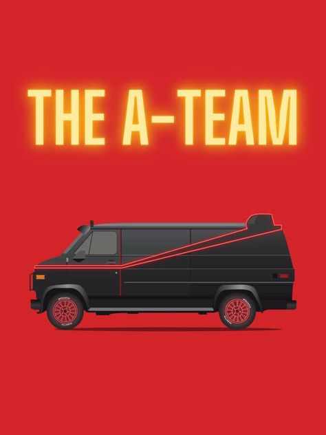 The A Team Tv Show, 80s Girl, Tv Cars, School Themes, The A Team, Tattoo Inspo, Series Movies, A Team, Tv Series