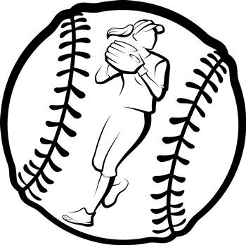 Softball Clipart, Softball Ideas, Softball Svg, Drawing Ideas Easy, Baseball Quotes, Paddle Sports, Sports Signs, Baseball Design, Softball Players