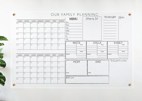 Family birthday calendar