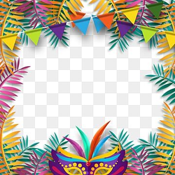 Brazil Carnival Mask, Hawaiian Foliage, Carnival Clipart, Carnival Background, Colorful Picture Frames, Brazilian Carnival, Colorful Plant, Travel Tree, Cloud Stickers