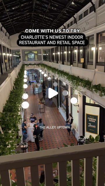 Charlotte, NC Food + Drinks + Fun! on Instagram: "The Alley is definitely going to be a hot spot 💯 Bringing together your favorite local chefs, mixologists, retailers and more to one European inspired avenue Uptown Charlotte!

Who to visit now:
🍛 @biryaninationusa
🥢 @nanalis_tdl
🍣 @ohanapokeclt
🌿 @gatherflowerstudio
🍕 @800degreescarolinas
🥟 @felixempanadas
🥬 @crispuptown 

Keep an eye out for:
🍸 @jeanscolddrinks
🍢 @manekicharlotte

& more! Follow @thealleyclt for updates and tell them #spacekaseclt sent you!

#foodhall #cltnc #visitnc #charlotteeats #charlottefoodie #charlottefood #uptownclt #discoverclt #exploreclt #robata #poké #butterchicken" Food Hall, Food Drinks, Charlotte Nc, An Eye, Places To Eat, Things To Do, Bring It On, Drinks, Instagram